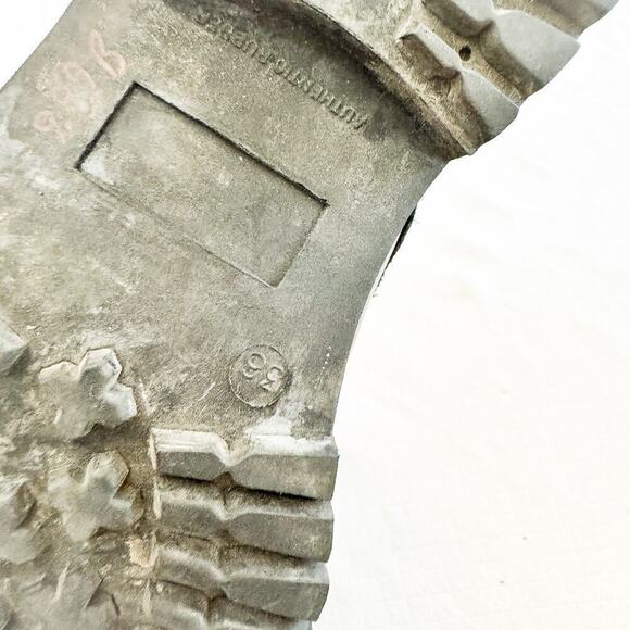 & Other Stories Black Leather Military Combat Lace Up Boots 348466 Size 6.5 EUC - Picture 4 of 7